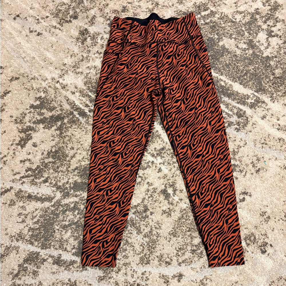 Victoria's Secret Black and Orange Leggings